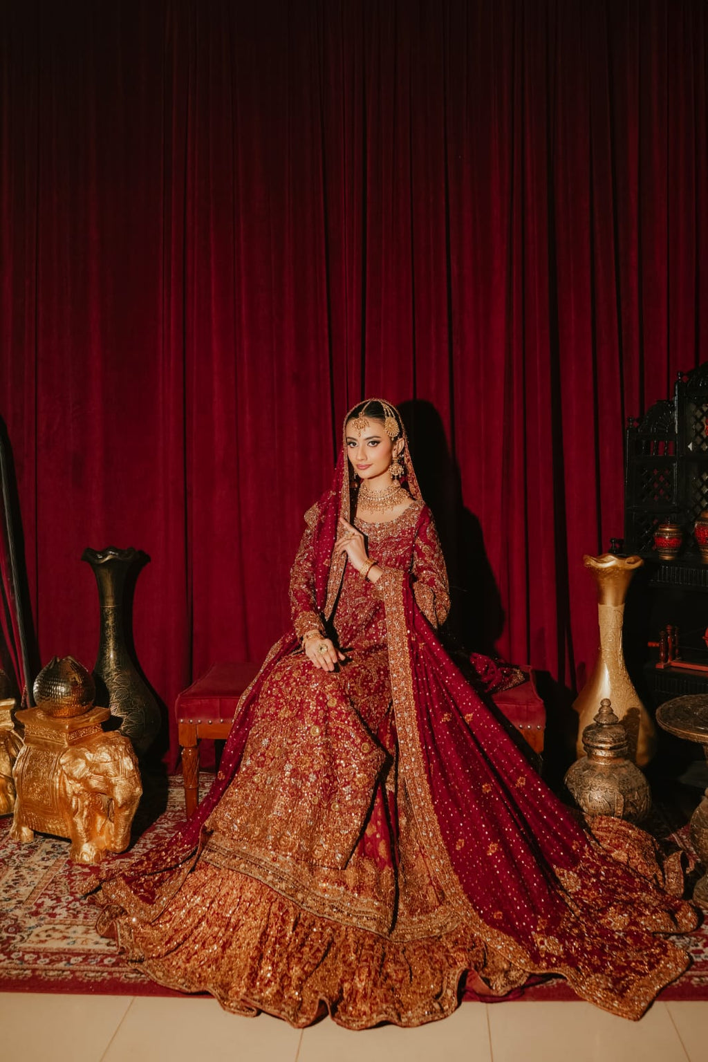 ZEESHAN DANISH VINE RED